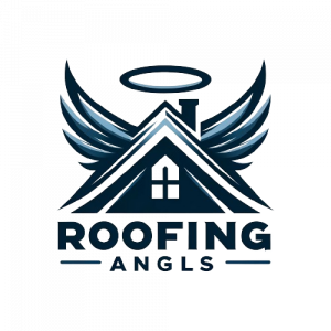 Roofing company logo design concept