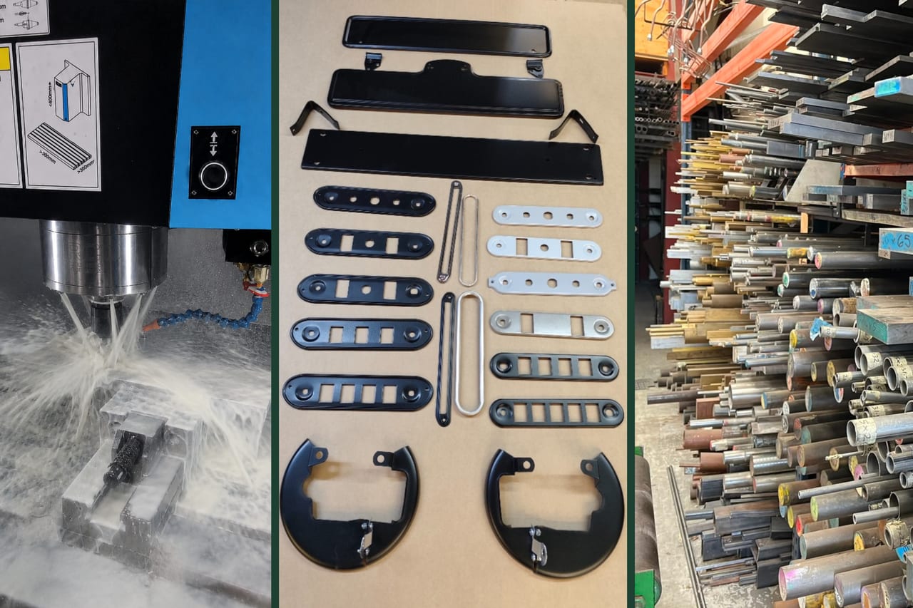 M Machine engineering workshop, Classic Mini body panels and metal stock featured on its bespoke catalogue website